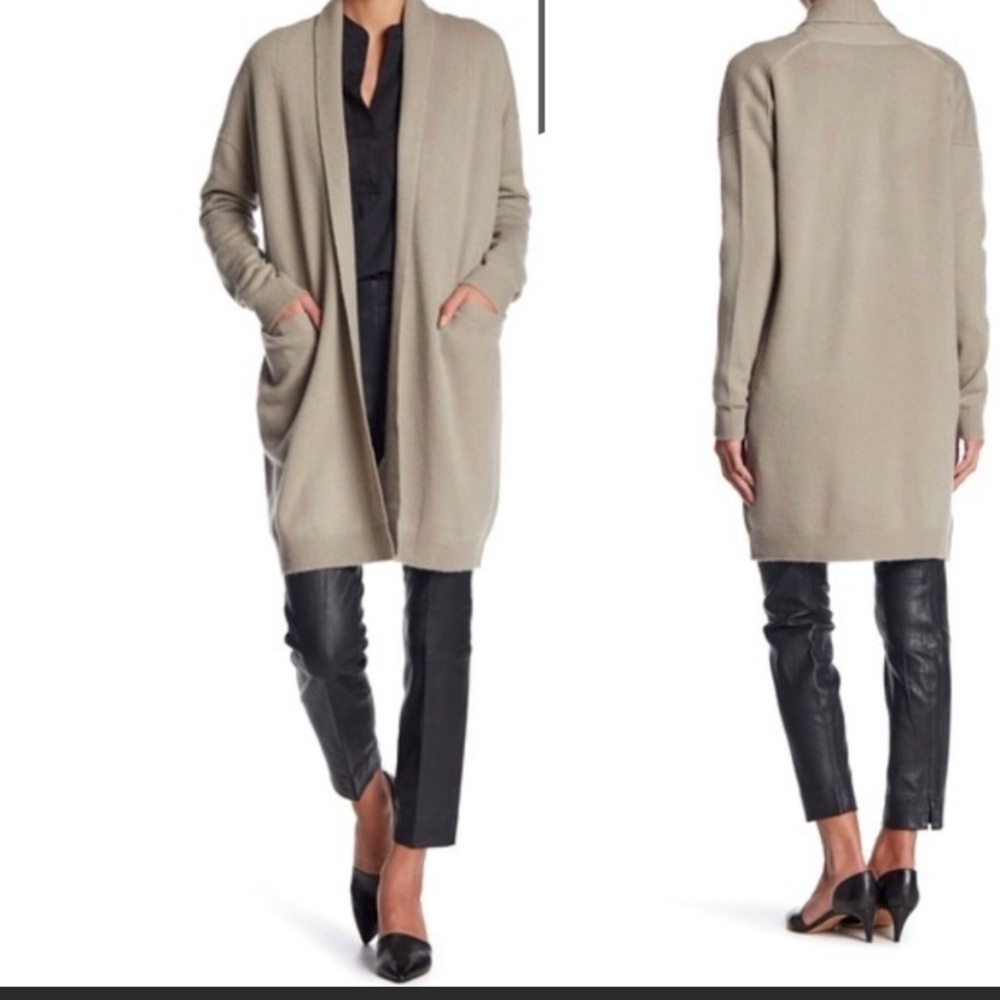 Vince 100% cashmere open front cardigan xs